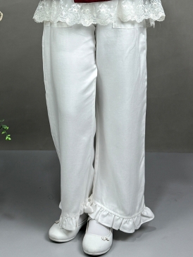 شلوار سفید تنسل کد 134