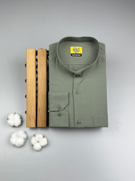 پیراهن ماچا یقه دیپلمات کد 257