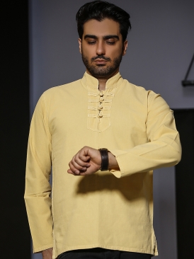 پیراهن الیافی لیمویی کد 262