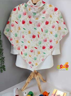روسری گل رنگی کد 159