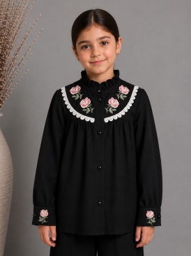 شومیز مشکی پریا کد 3012