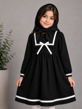 پیراهن مشکی ماندانا کد 3021