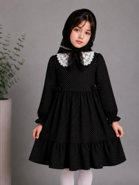 پیراهن مشکی اسما کد 3026